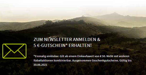 Newsletter anmelden und 5€ Frankonia Gutschein sichern